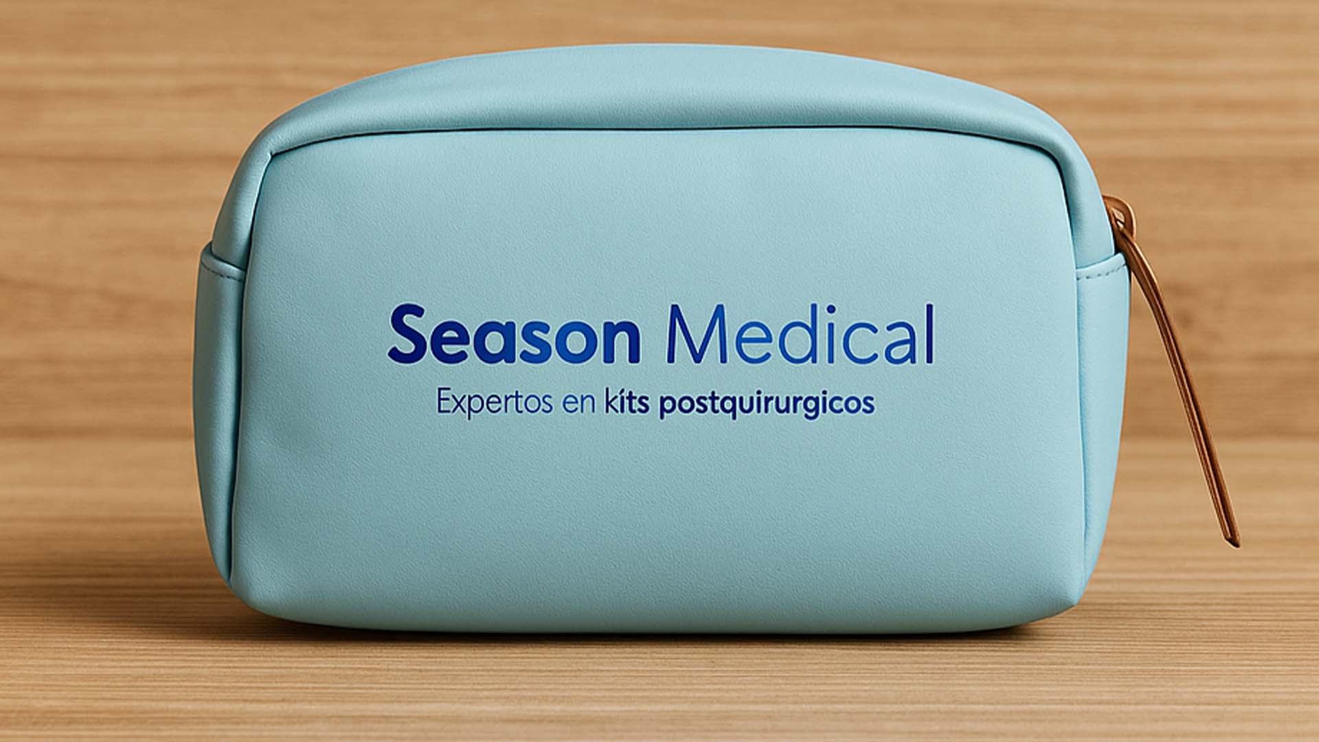Kit postoperatorio organizado con insumos médicos para recuperación quirúrgica en consulta especializada